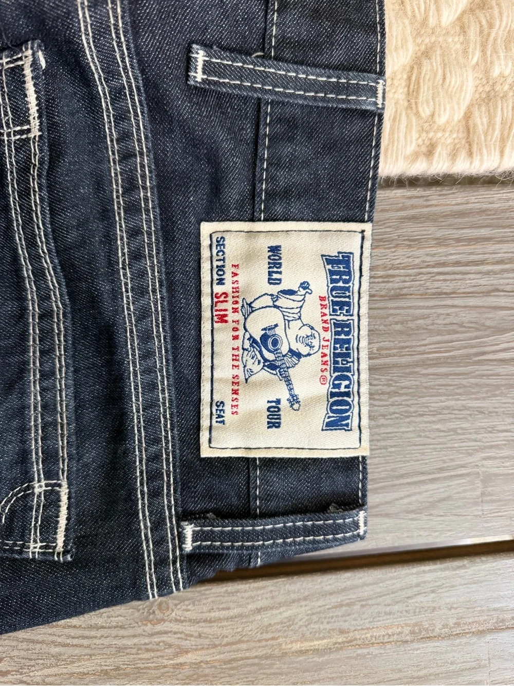 True Religion Men’s Dark Indigo Bootcut Jeans